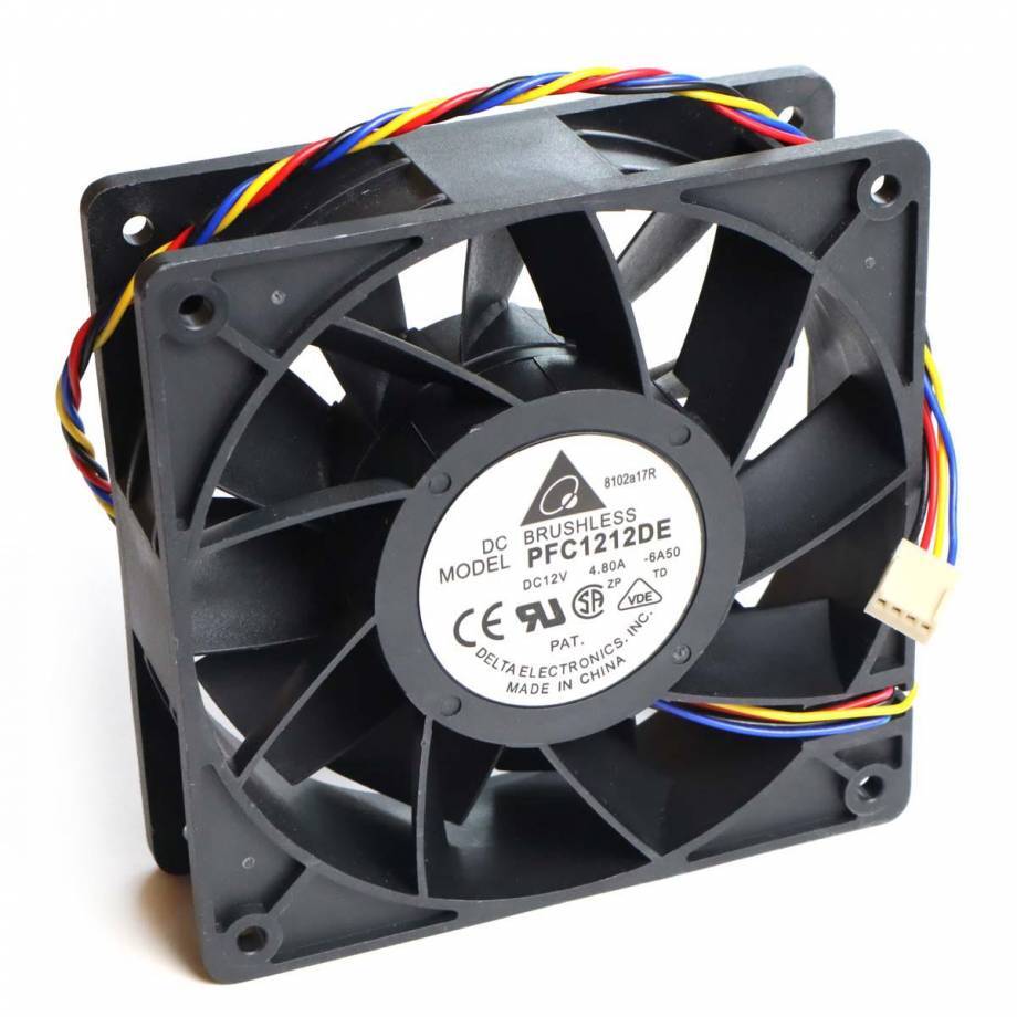 DELTA PFC1212DE вентилятор для ASIC Antminer 120 мм