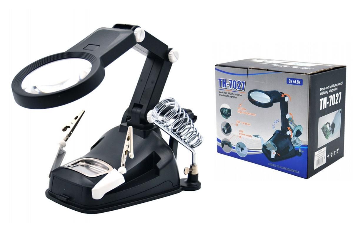 держатель ""третья рука"" с лупой орбита mg16129dc. лупа орбита ot-inl25. держатель орбита ot-inl48 "третья рука".