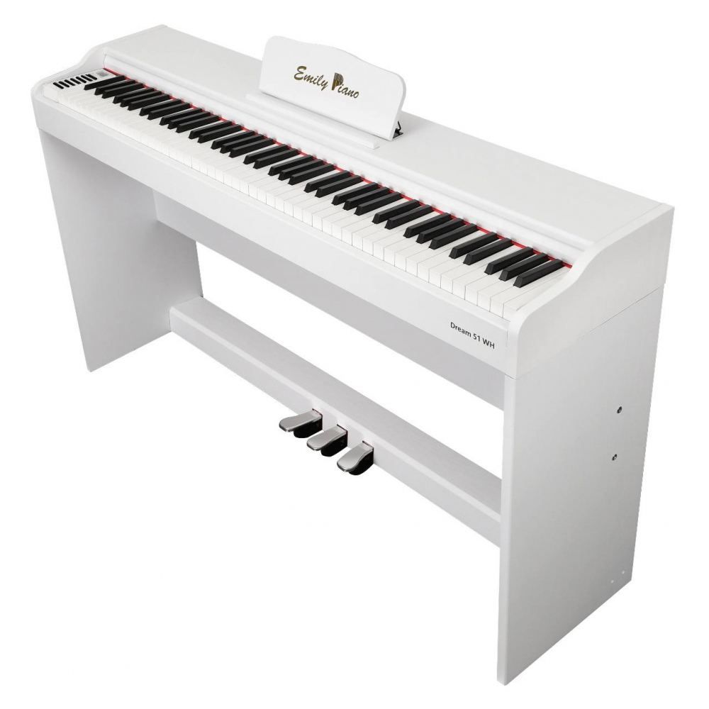 EMILY PIANO D-51 WH - Цифровое фортепиано со стойкой в комплекте - купить с  доставкой по выгодным ценам в интернет-магазине OZON (320323270)