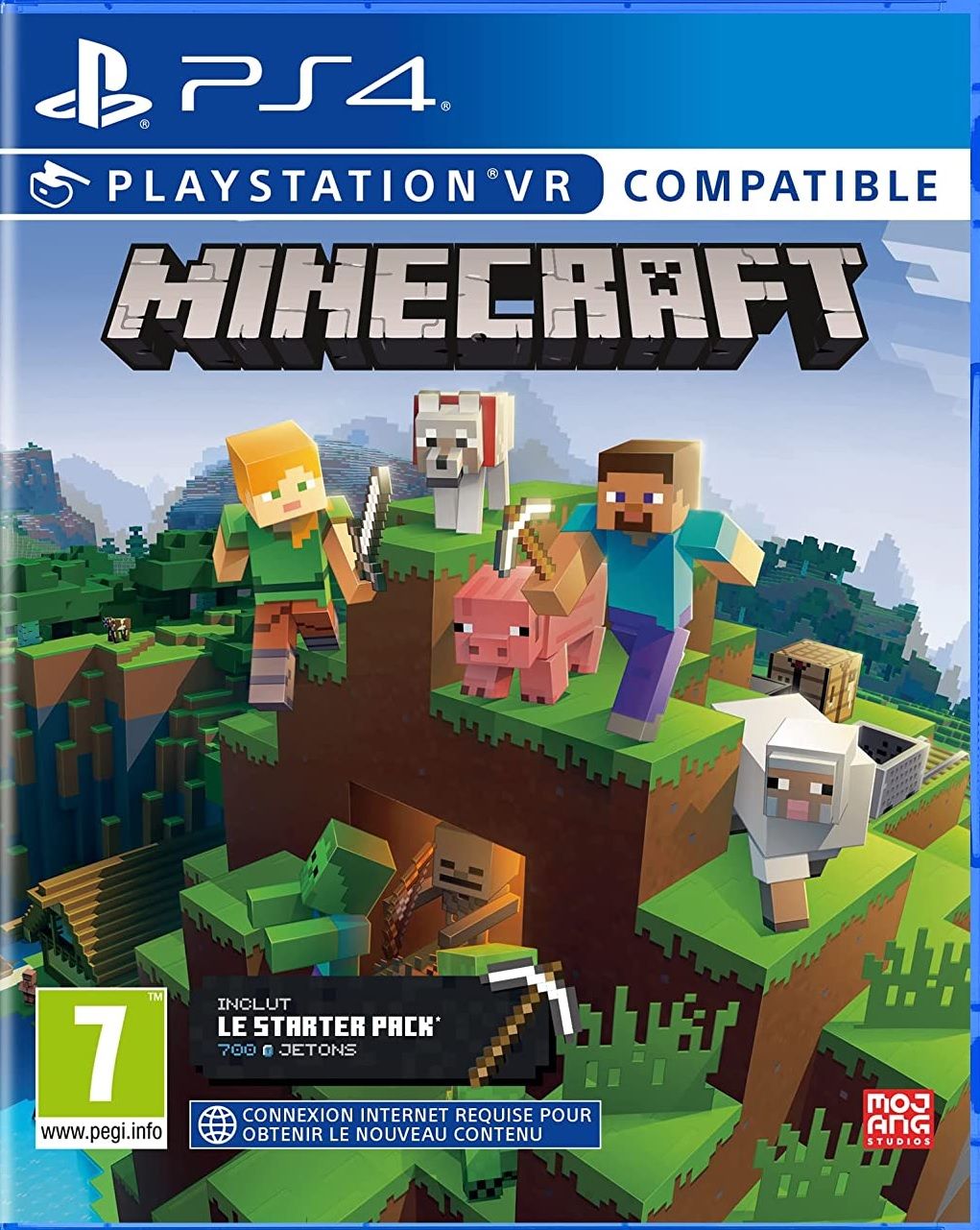 Игра Minecraft Bedrock (c поддержкой PS VR) (PlayStation 4 купить по низкой  цене с доставкой в интернет-магазине OZON (711676772)