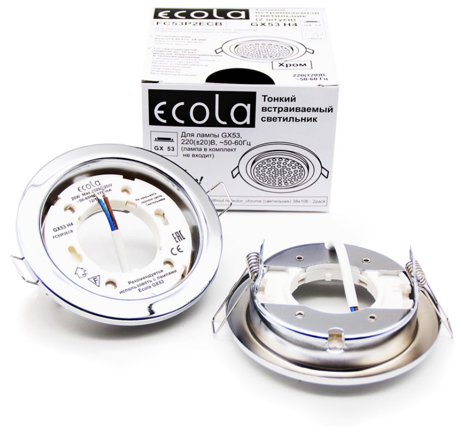 Ecola gx53 хром. Gx53 хром wstn.