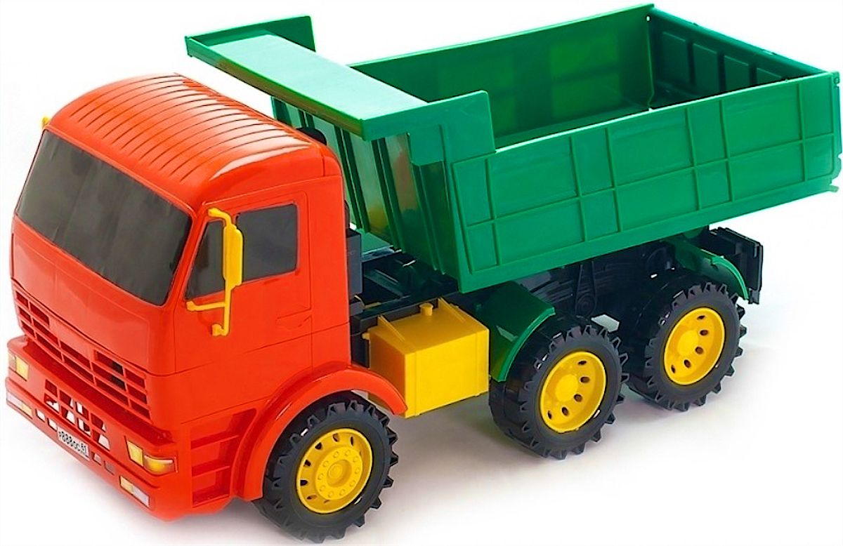 Купить игрушку грузовичок. Трактор Karolina Toys трудяга с прицепом (40-0065) 54 см. Грузовик Karolina Toys армия (40-0002 АРМ) 51 см.