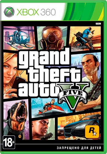 Игра Grand Theft Auto V (GTA 5) (XBox 360, Русские субтитры)