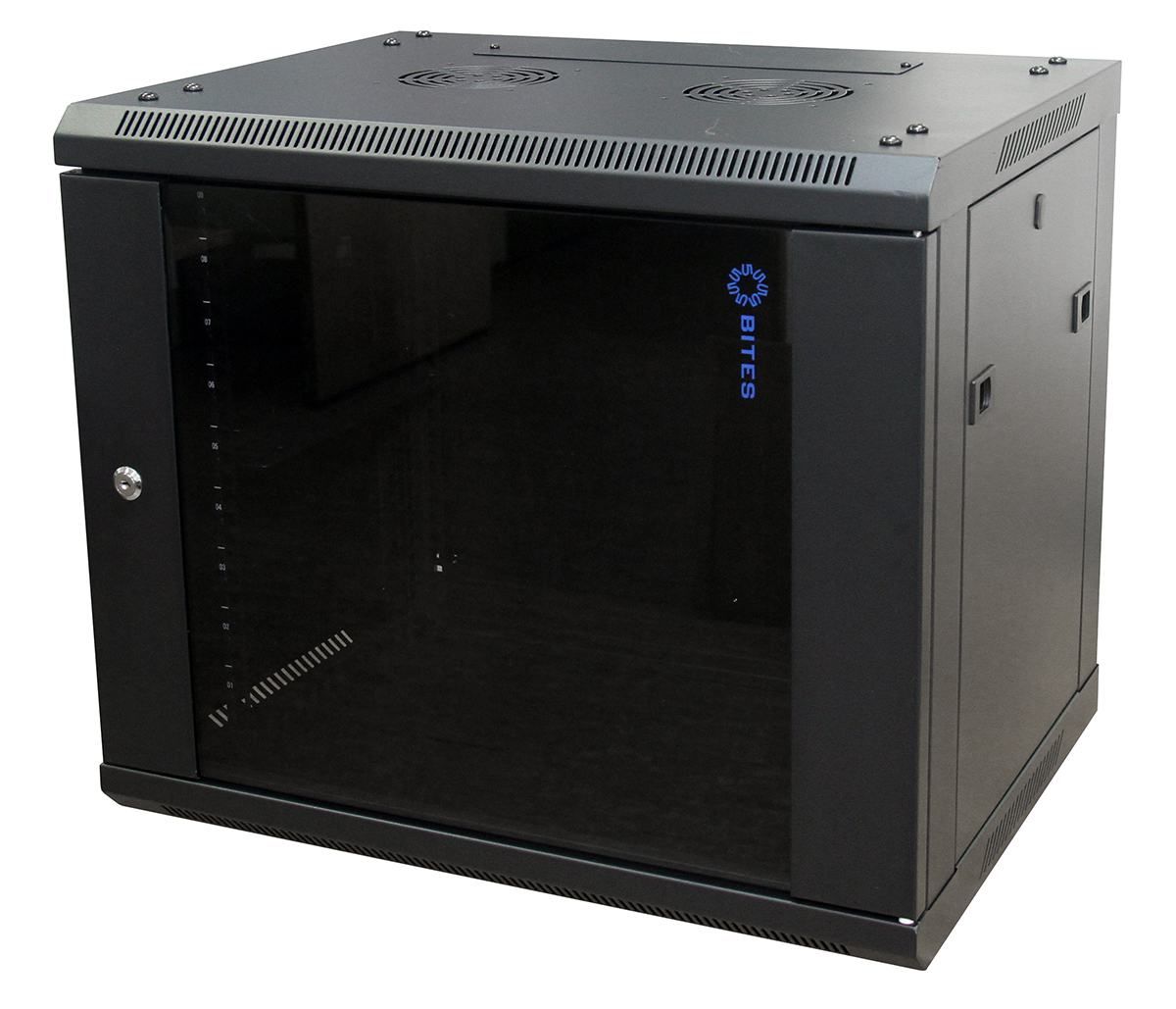 Телекоммуникационный шкаф настенный 19", 9U, 600x450, 5bites TC6401-09B, черный