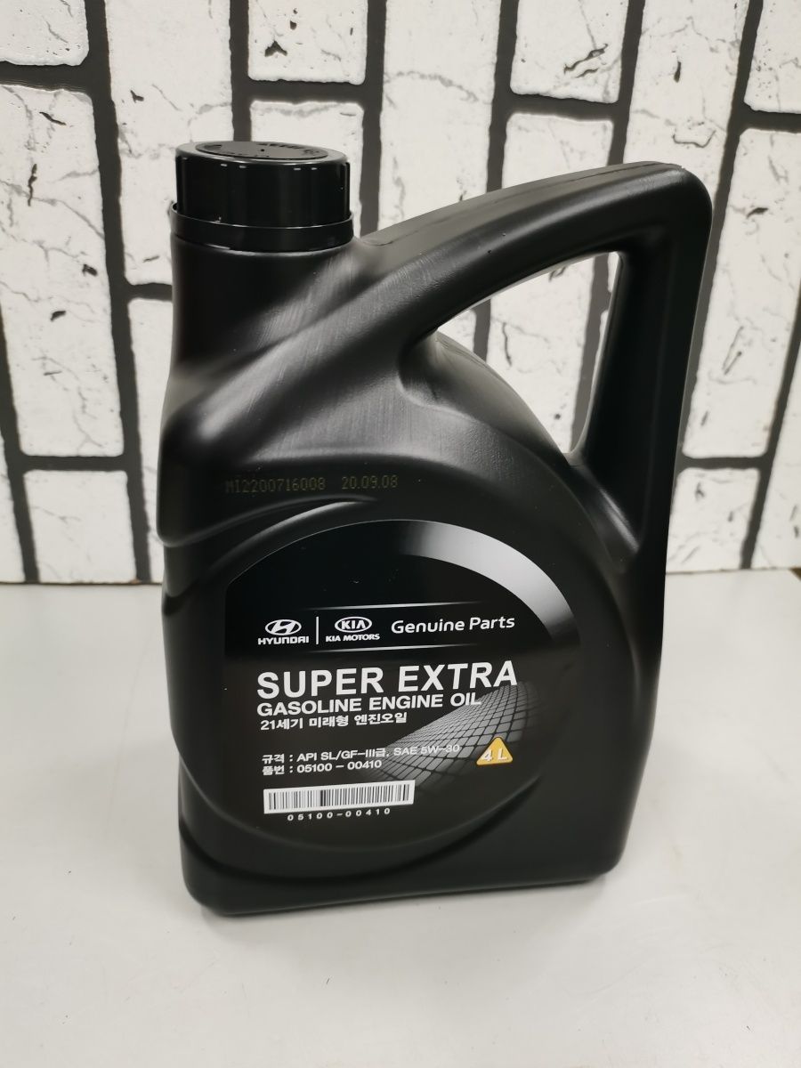 Масло киа 5 30. 0510000410 Hyundai/Kia. Hyundai super Extra 5w30. 0510000410 Hyundai/Kia масло. Hyundai super Extra gasoline SAE 5w-30.