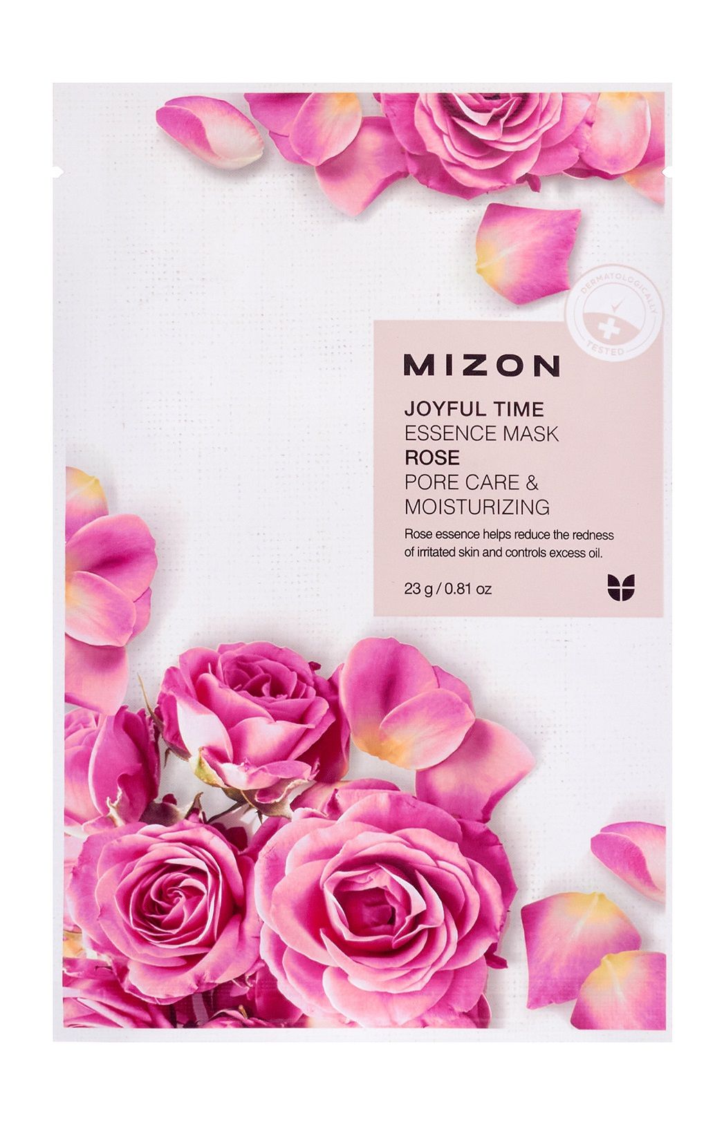 Тканевая маска для лица с экстрактом лепестков розы Mizon Joyful Time  Essence Mask Rose - купить с доставкой по выгодным ценам в  интернет-магазине OZON (1582231885)