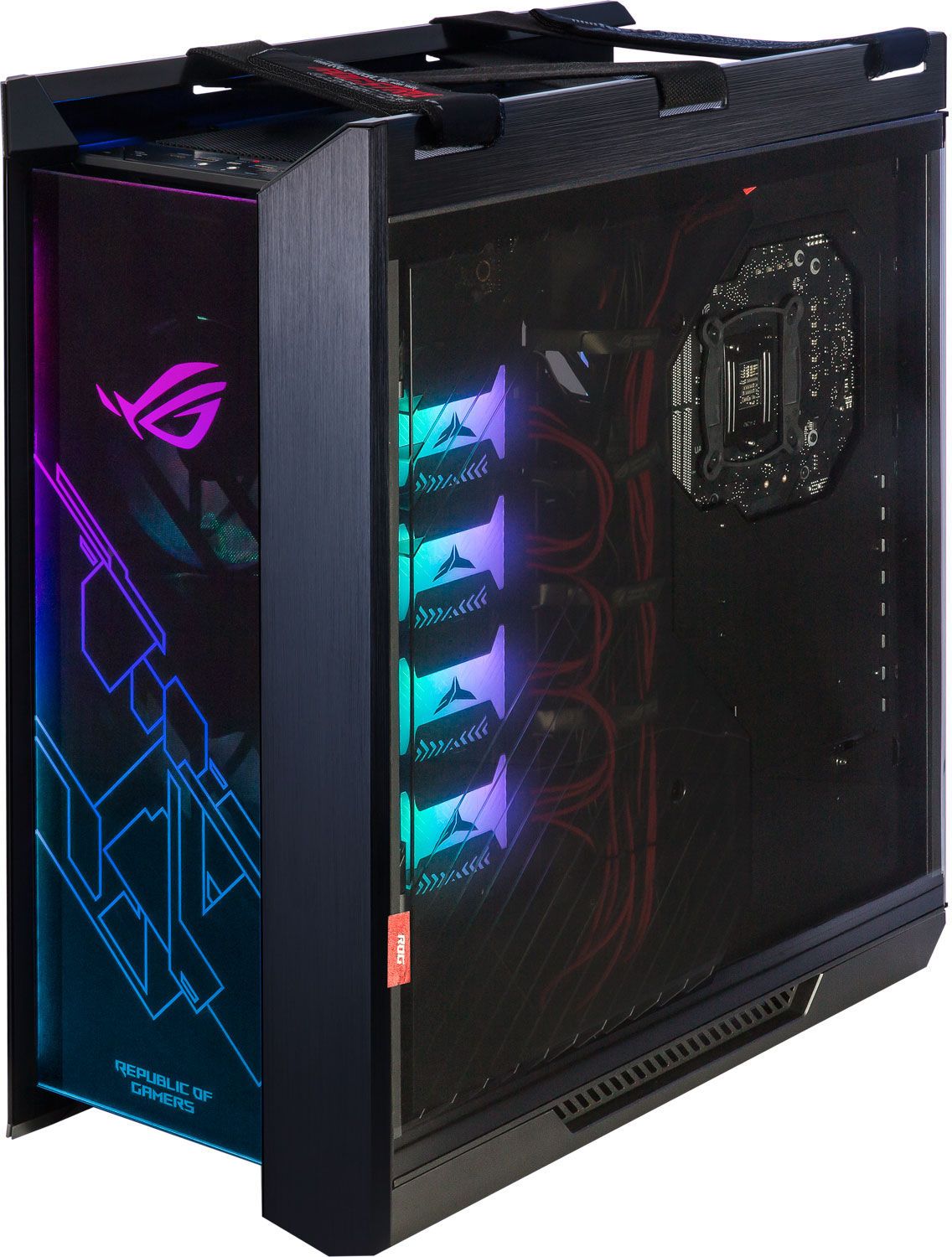 Пк озон. ASUS gx601 ROG Strix Helios. Корпус ASUS ROG Helios. ASUS ROG Strix Helios Case. ASUS Strix ROG Case.