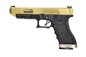 ПИСТОЛЕТ ПНЕВМ. WE GLOCK-34 G-Force металл, Titanium Version