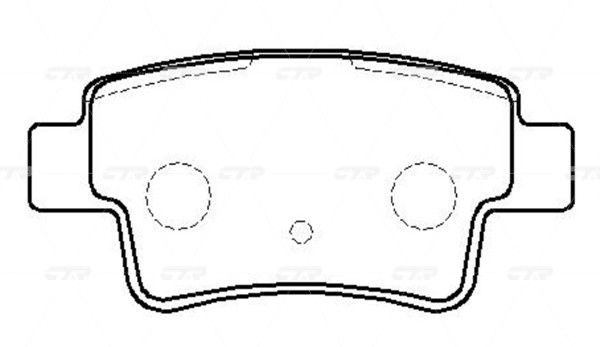 Колодки тормозные дисковые задние Fiat Grande Punto 1.2/1.4/1.3D/1.9D 05 (нов арт GK0244) CKFI-27 CTR CKFI-27 | цена за 1 шт