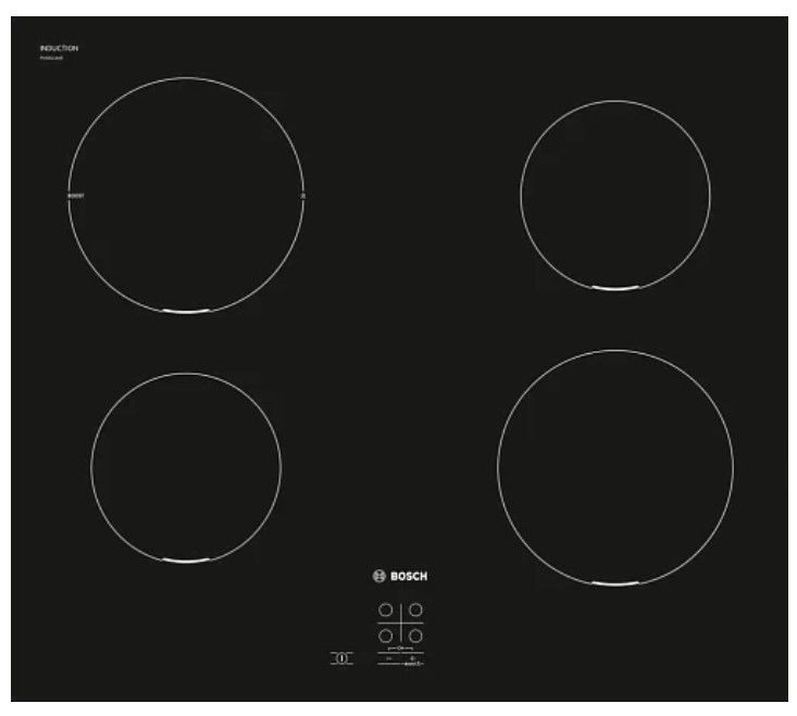 ВарочнаяпанельиндукционнаяBoschPUG611AA5E,черный
