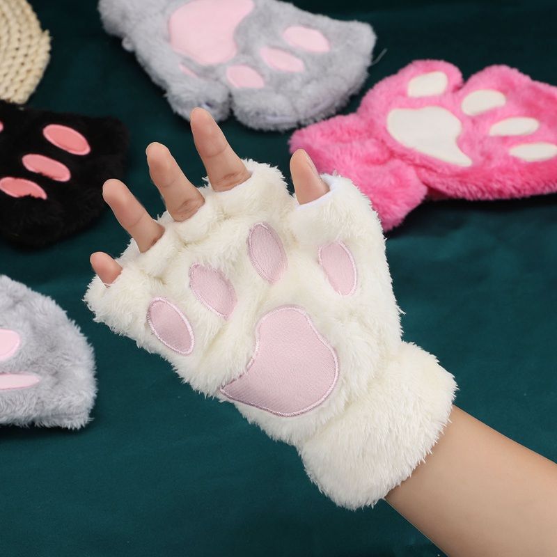 Перчатки лапка без пальцев. Перчатки лапки. Кошачьи перчатки. Перчатки кошачьи лапки. Плюшевые перчатки.