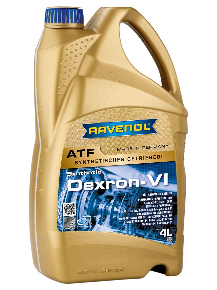 Трансмиссионное масло RAVENOL ATF Dexron VI (4л)