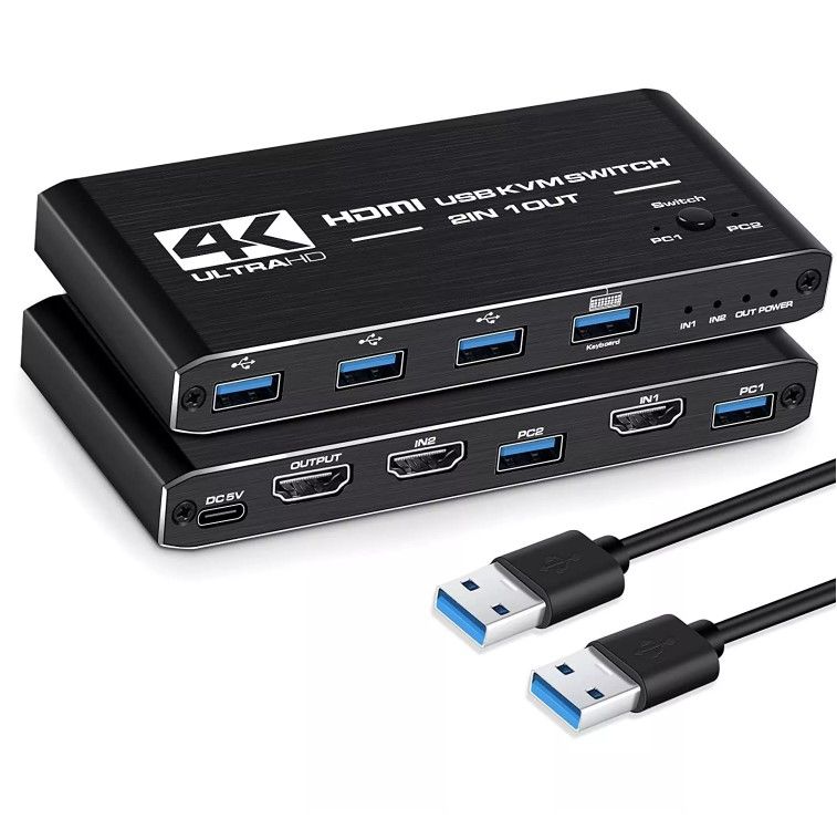 MRM-POWER Коммутатор hdmi 2-1, черный