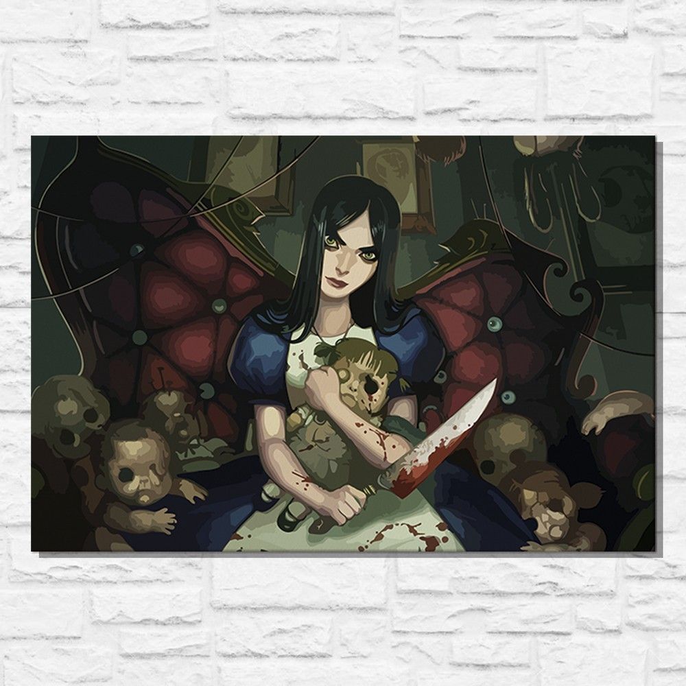 Картина по номерам на холсте игра Alice Madness Returns (PS, PC, XBOX  SWITCH) - 11538 Г 60x40 - купить с доставкой по выгодным ценам в  интернет-магазине OZON (812328875)