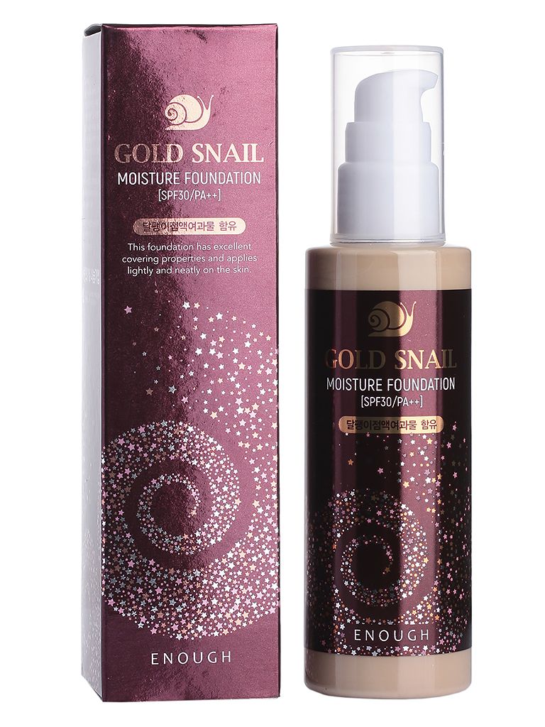 Gold snail тональный. Тональный крем Голд Снейл. Тональный крем enough Gold Snail. 8809474498809
