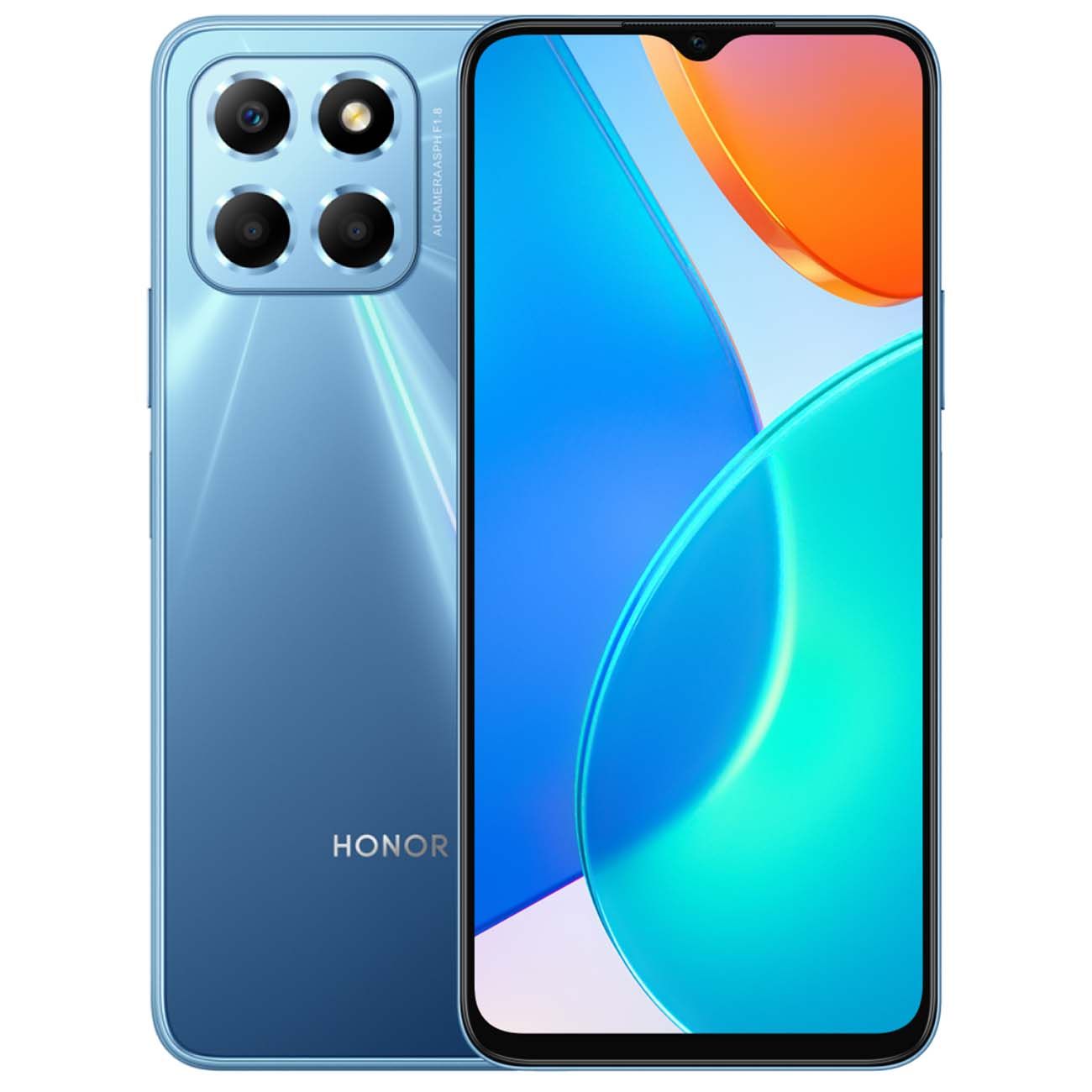 Смартфон Honor X6 4+64Gb Ocean Blue - купить по выгодной цене в  интернет-магазине OZON (819827134)