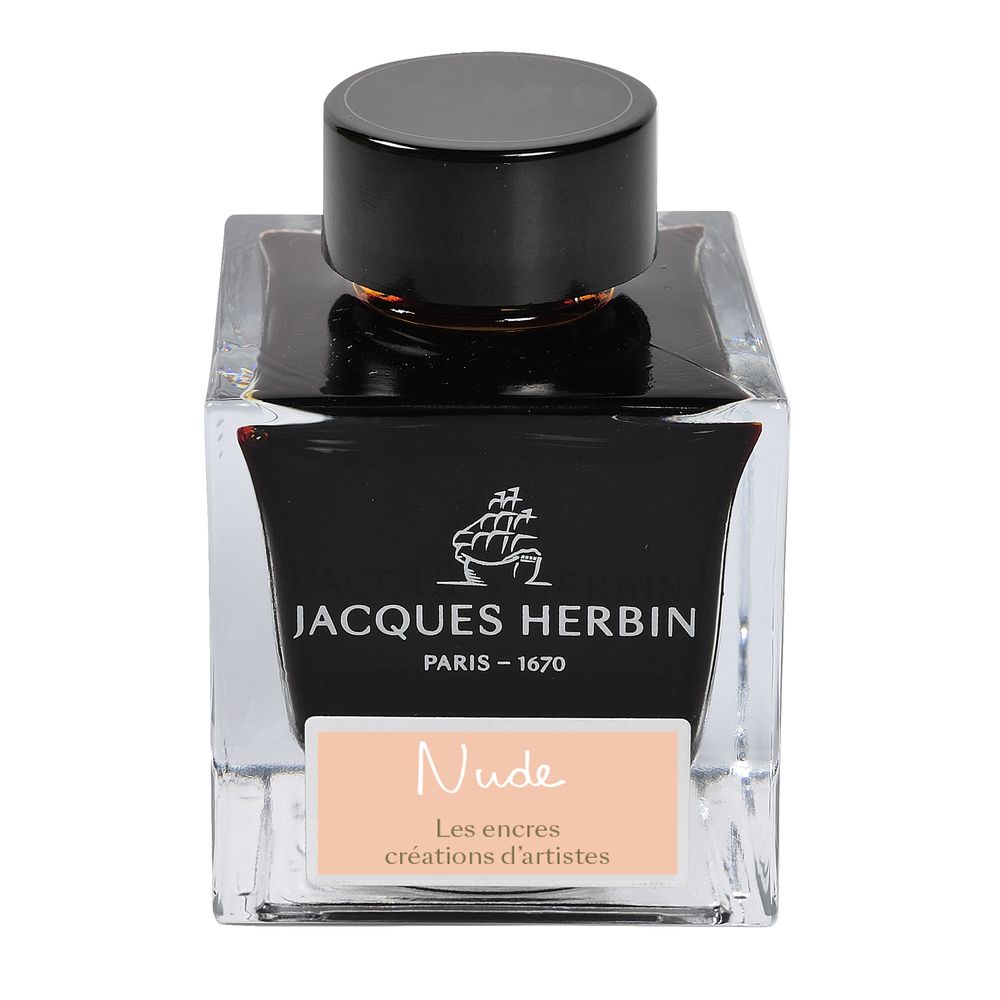 Чернила в банке Herbin Prestige, 50 мл, Nude Нюдовый