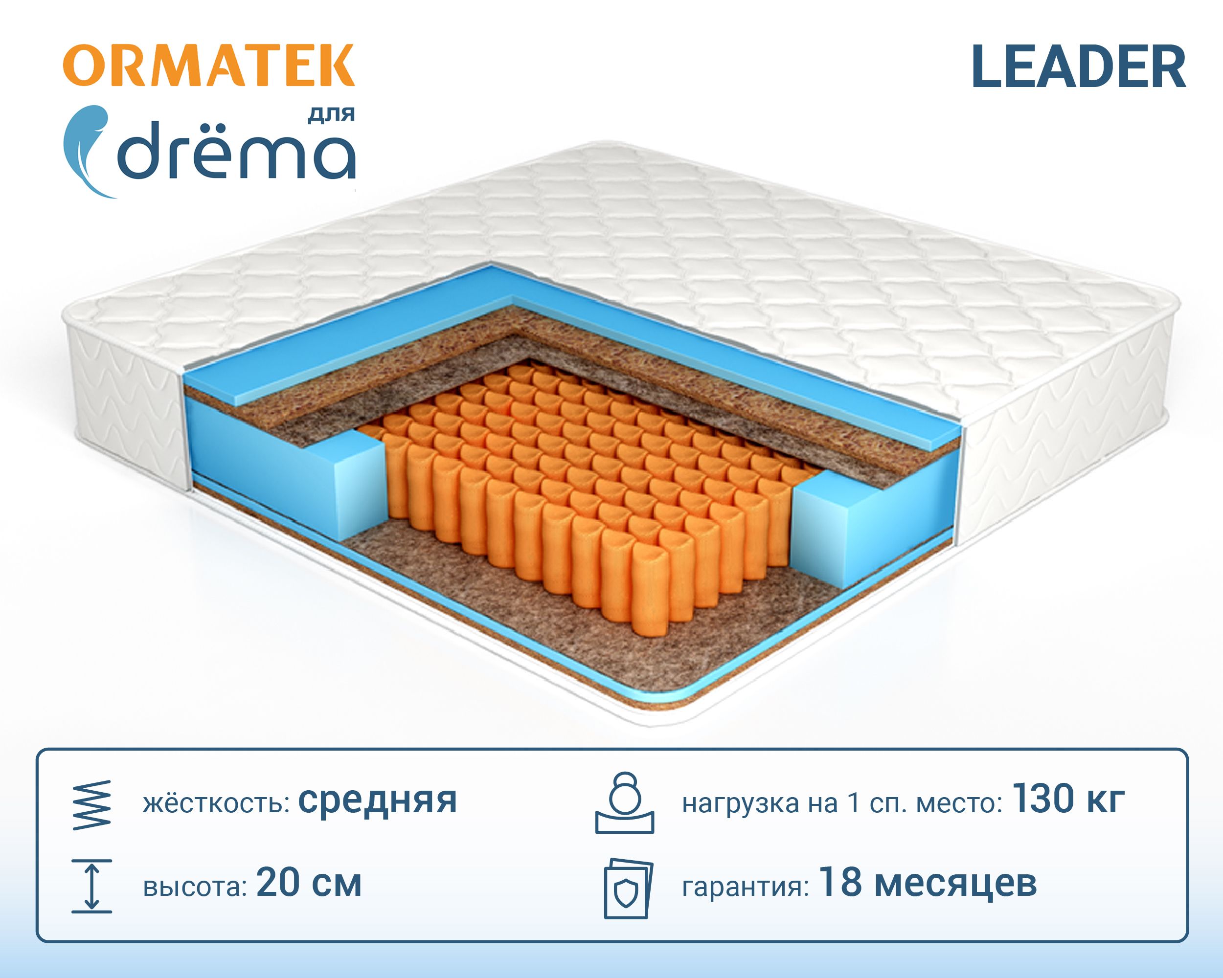 Матрас Ormatek для DRЁMA ролл 11