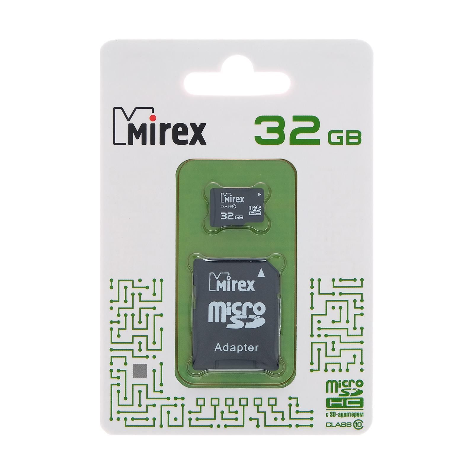 Mirex карта памяти microsdhc 32 гб