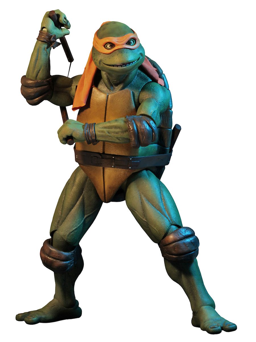 NECA Teenage Mutant Ninja Turtles 7 Scale Action Figure 1990 Movie Michelangelo 54074 OZON 846006512