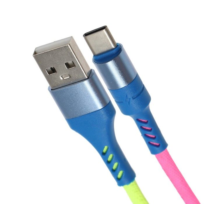 Home cable. Кабель DETECH USB 2.0 am - Type-c с нейлоновой оплёткой 1м.