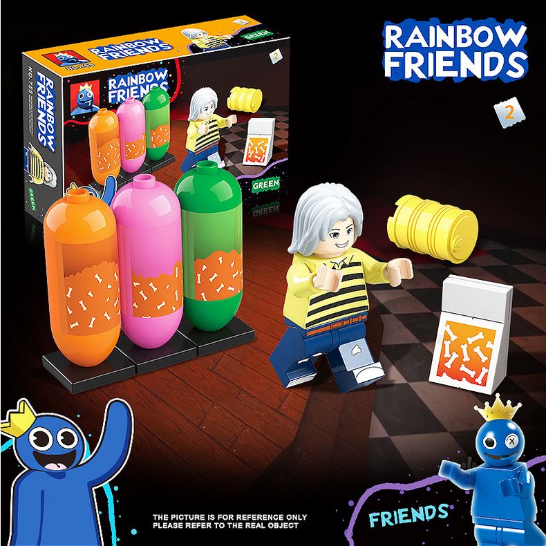 Conjunto de 6 figuras Rainbow Friends Roblox LEGO em segunda mão durante 14  EUR em Sevilla na WALLAPOP