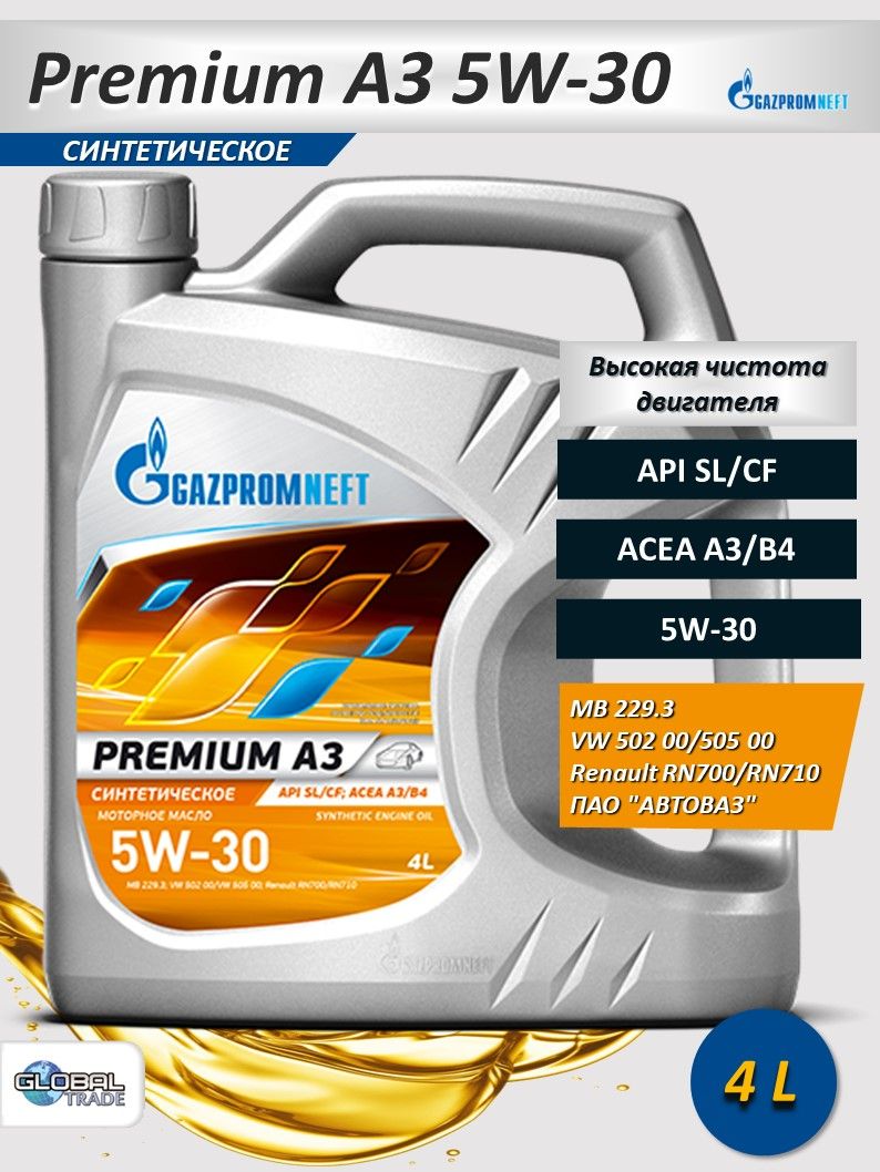 Масло gazpromneft premium 5w 30. Gazpromneft Premium c3 5w-30.