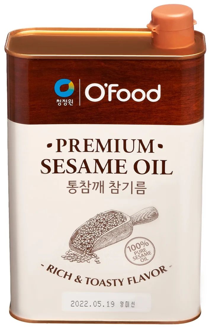 Масло кунжутное нерафинированное O'food Premium Sesame Oil, 1000 мл, Республика Корея