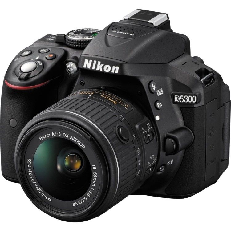 Фотоаппарат Nikon D5300 Kit AF-P 18-55mm f/3.5-5.6 VR, черный,