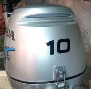 Наклейка на лодочный мотор 10 лошадиных сил, черный цвет