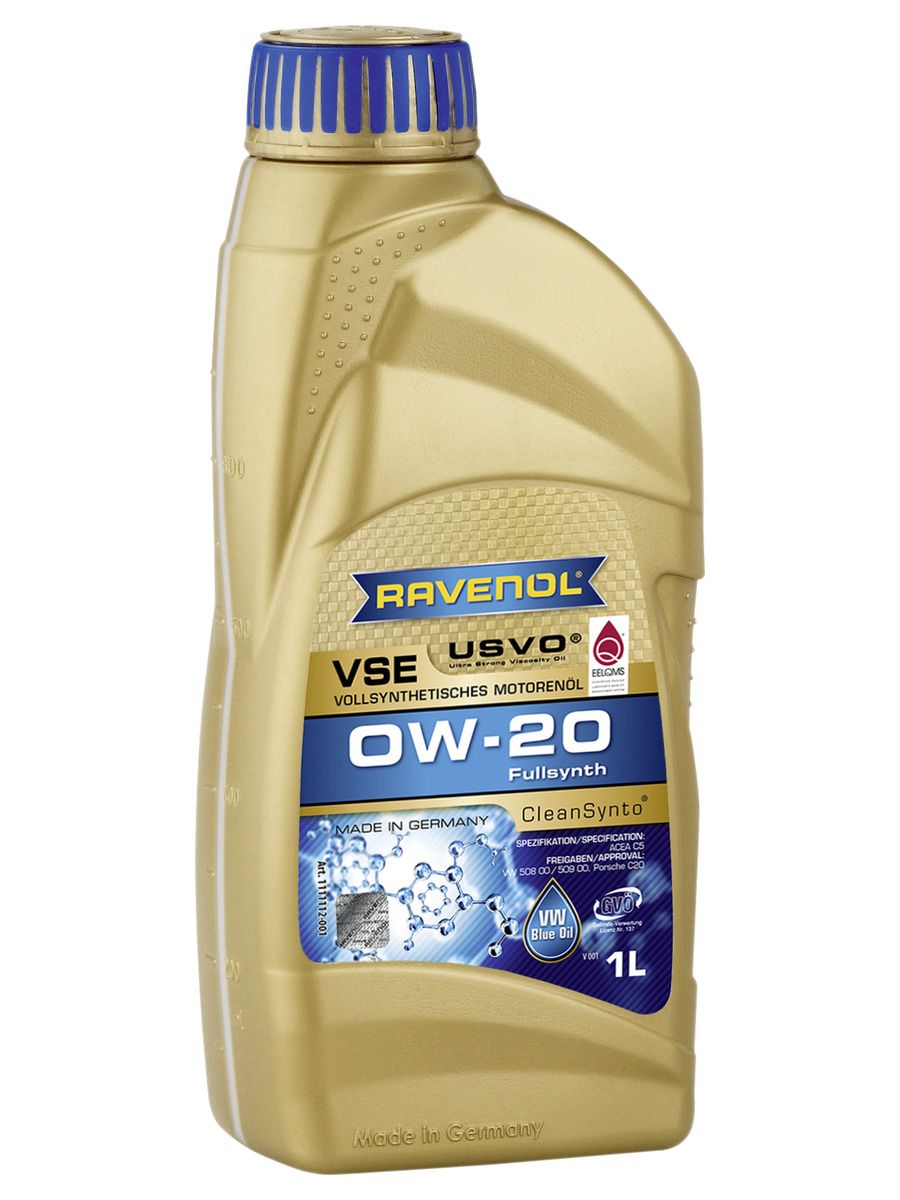 Масло моторное RAVENOL 0W-20 Синтетическое - купить в интернет-магазине  OZON (159340770)