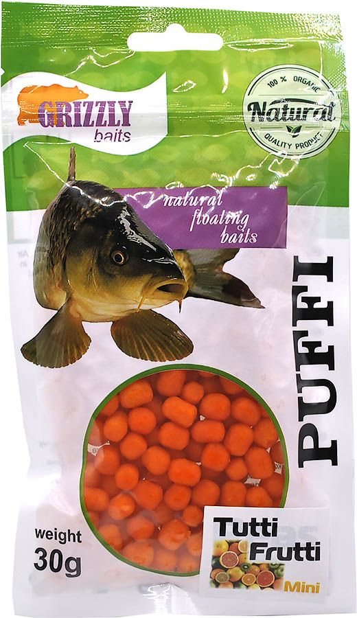 Пуфы для рыбалки GRIZZLY baits Puffi mini 30г Тутти-Фрутти