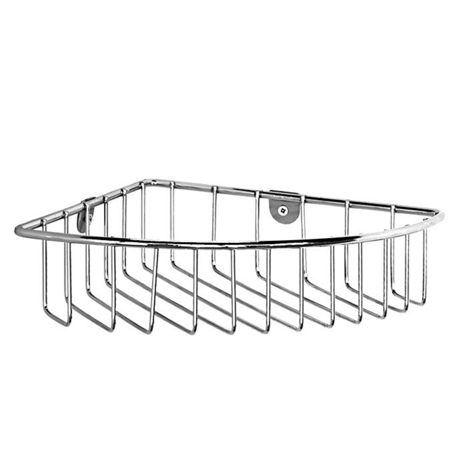 Фото товара на маркетплейсе ozon Полка для ванной настенная, угловая, проволока стальная, Milardo,105WC00M44