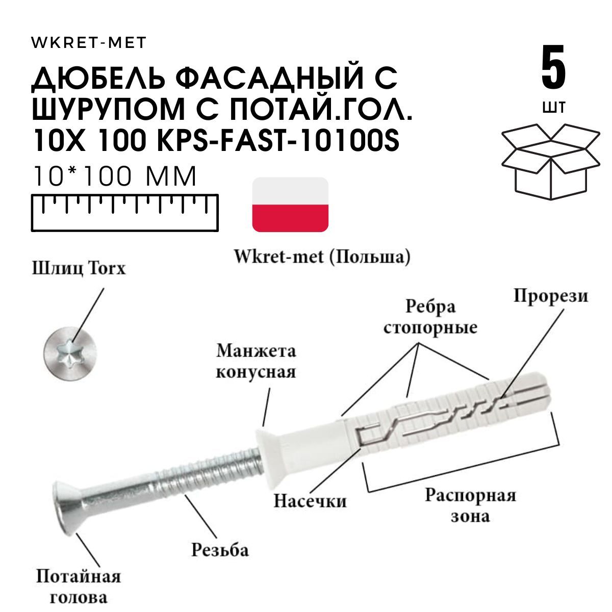Расход дюбелей на м2