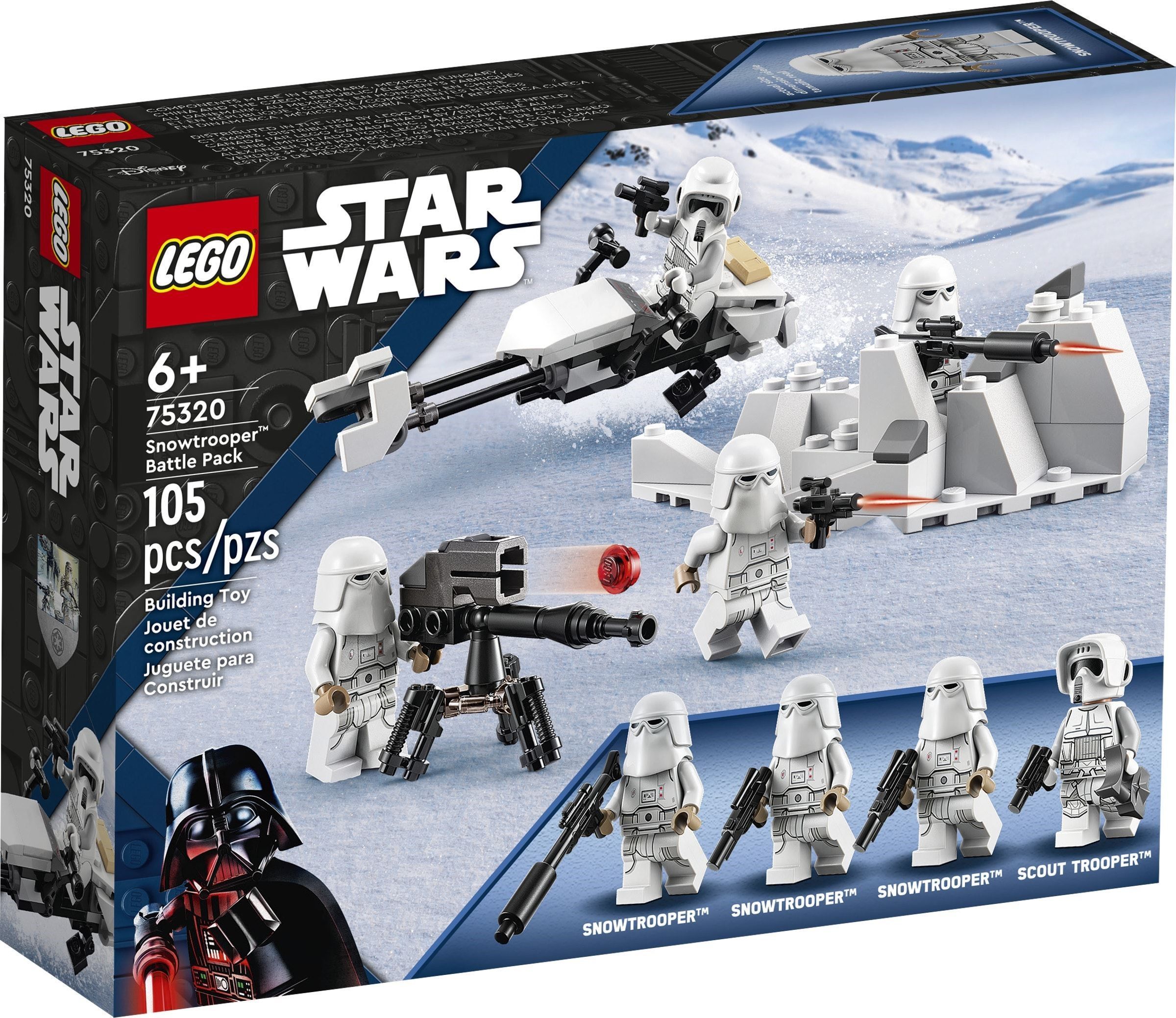 Battle pack. LEGO Star Wars Snowtrooper. Набор снежных пехотинцев лего Стар ВАРС. Лего Звёздные войны набор 75320. Лего Звёздные войны наборы 2022.