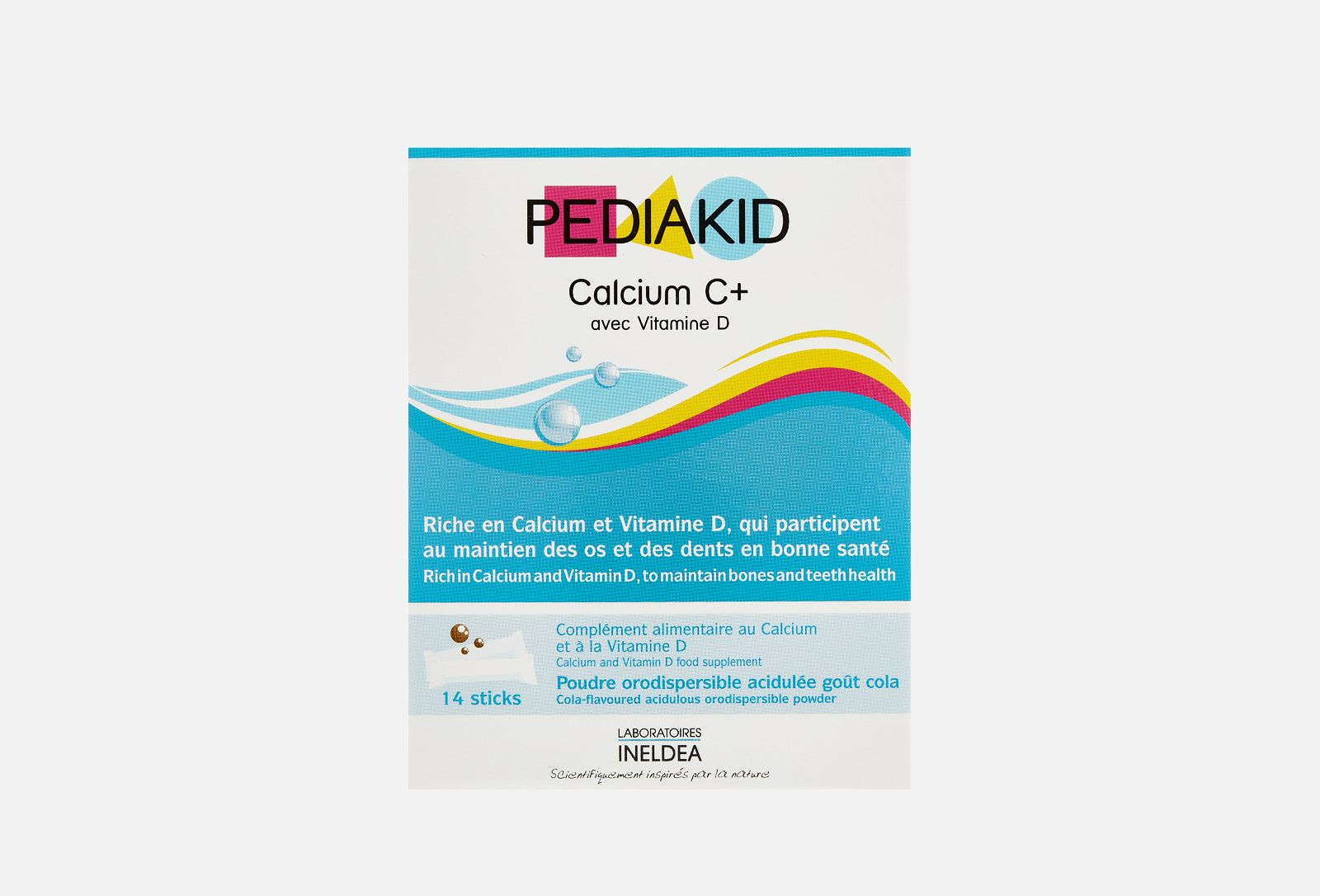 Pediakid Calcium C+ vit D en stick - Poudre orodispersible goût Cola