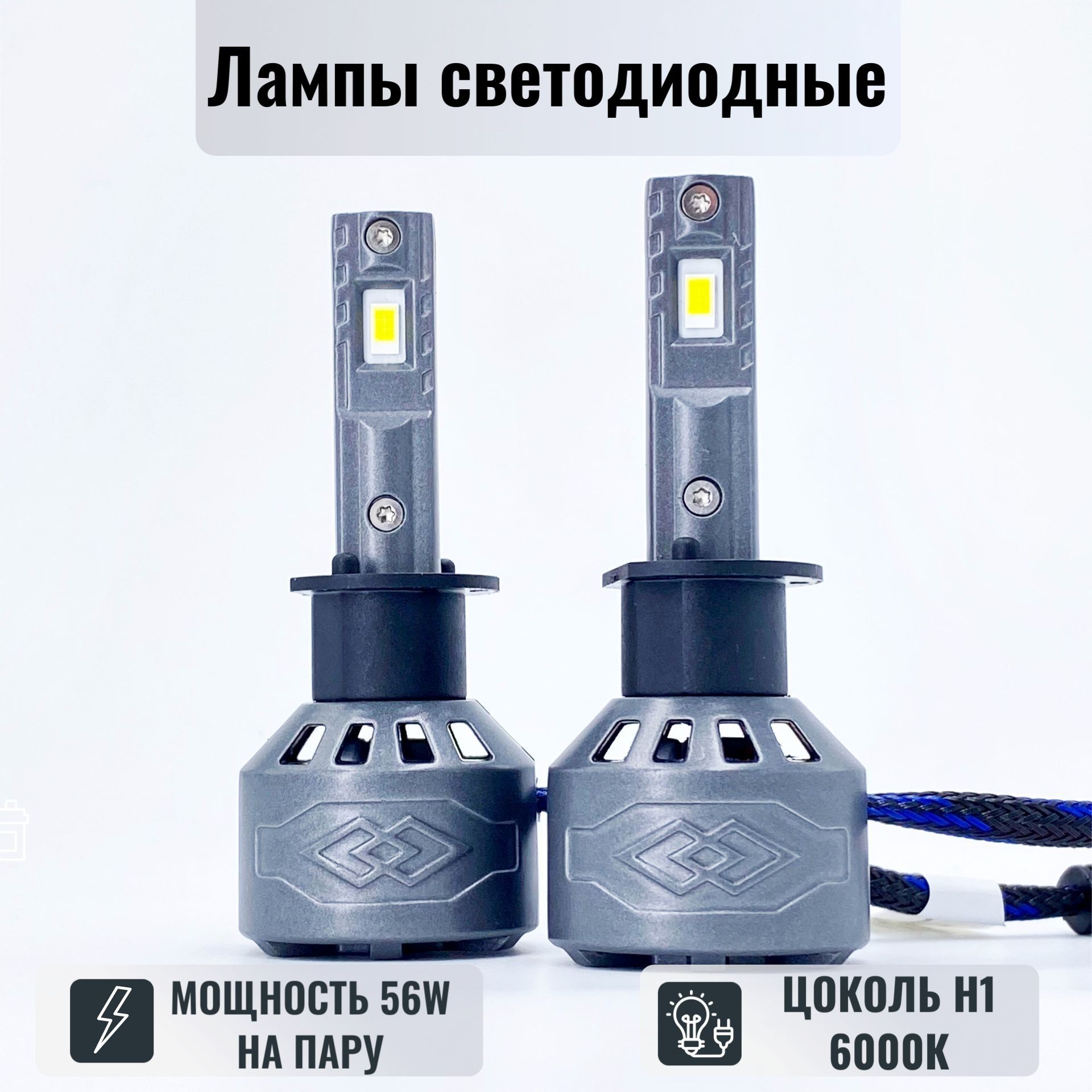 Лампа автомобильная LED Headlight 12 В, 12В/24В, 2 шт. купить по низкой цене с доставкой в интернет-магазине OZON (959018406)