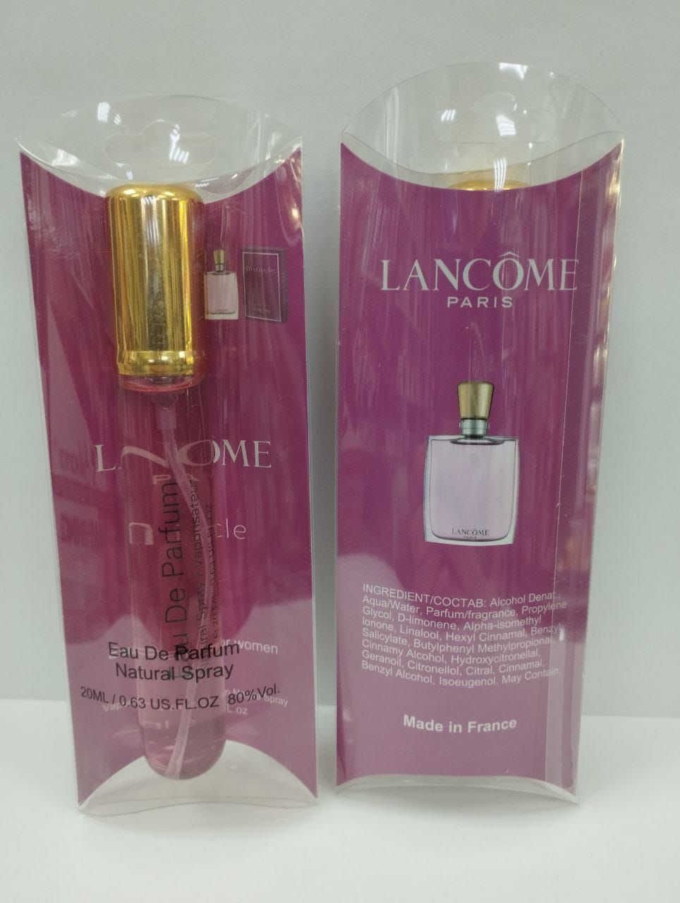 Miracle 20. Духи миракл ланком пробник 15 мл. lancome miracle.
