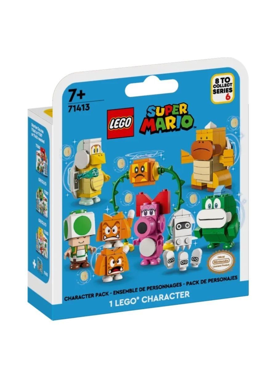 Конструктор LEGO Super Mario Character Packs Series 6 Супер Марио Набор  персонажей Серия 6 52 детали 71413 - купить с доставкой по выгодным ценам в  интернет-магазине OZON (974241201)