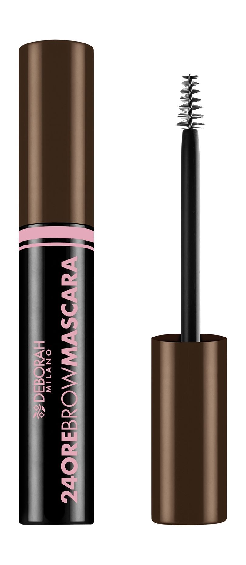 DEBORAH MILANO Тушь для бровей 24 Ore Brow Mascara, 9 мл, 02 Брюнет