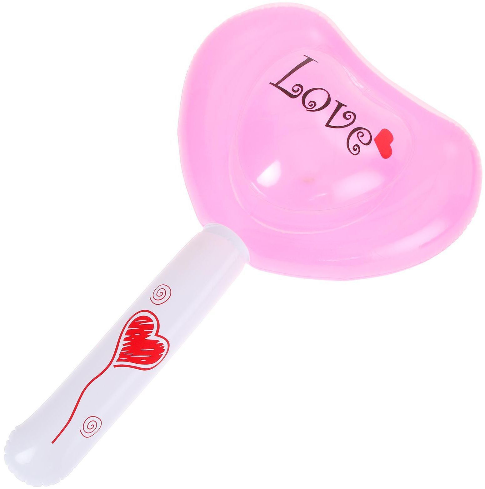 Детская надувная игрушка "Сердце" со звуком и светом, для плавания и купания, игр в воде, на суше и в бассейне, 55 см