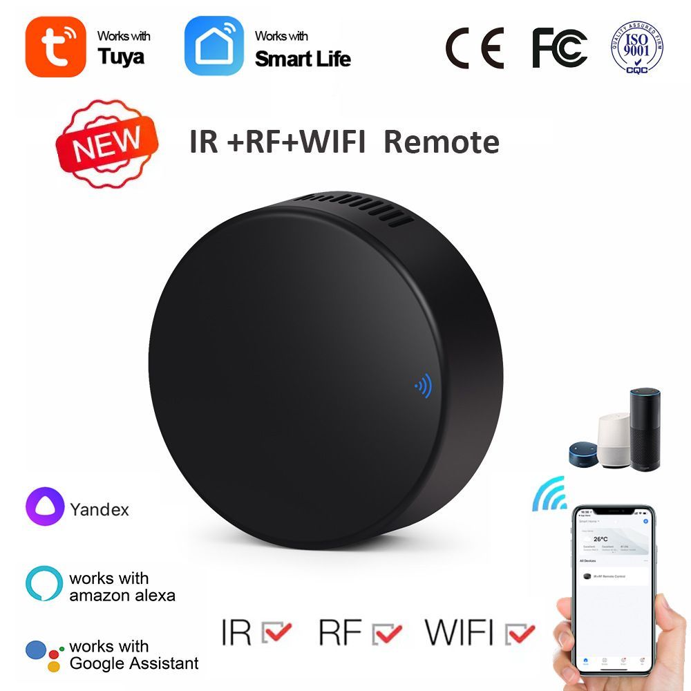 RF IR WiFi Universal Remote Controller Умный дом Wi-Fi встроенный  контроллер Smart Wifi RF 433 с одним разъемом - купить с доставкой по  выгодным ценам в интернет-магазине OZON (1485616804)