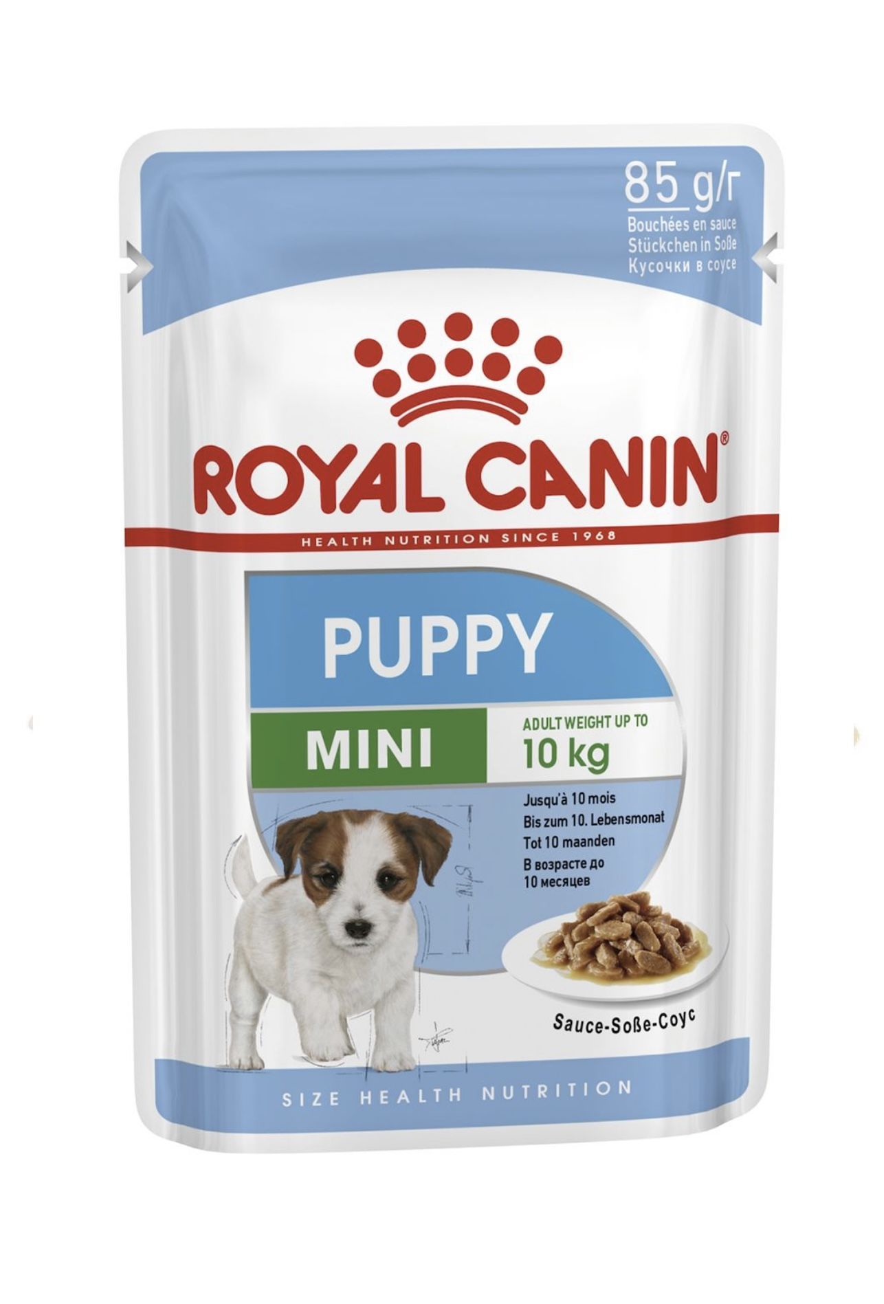 RoyalCaninMiniPuppy(всоусе)Влажныйкормдлященковмелкихразмеровдо10месяцев6шт85г