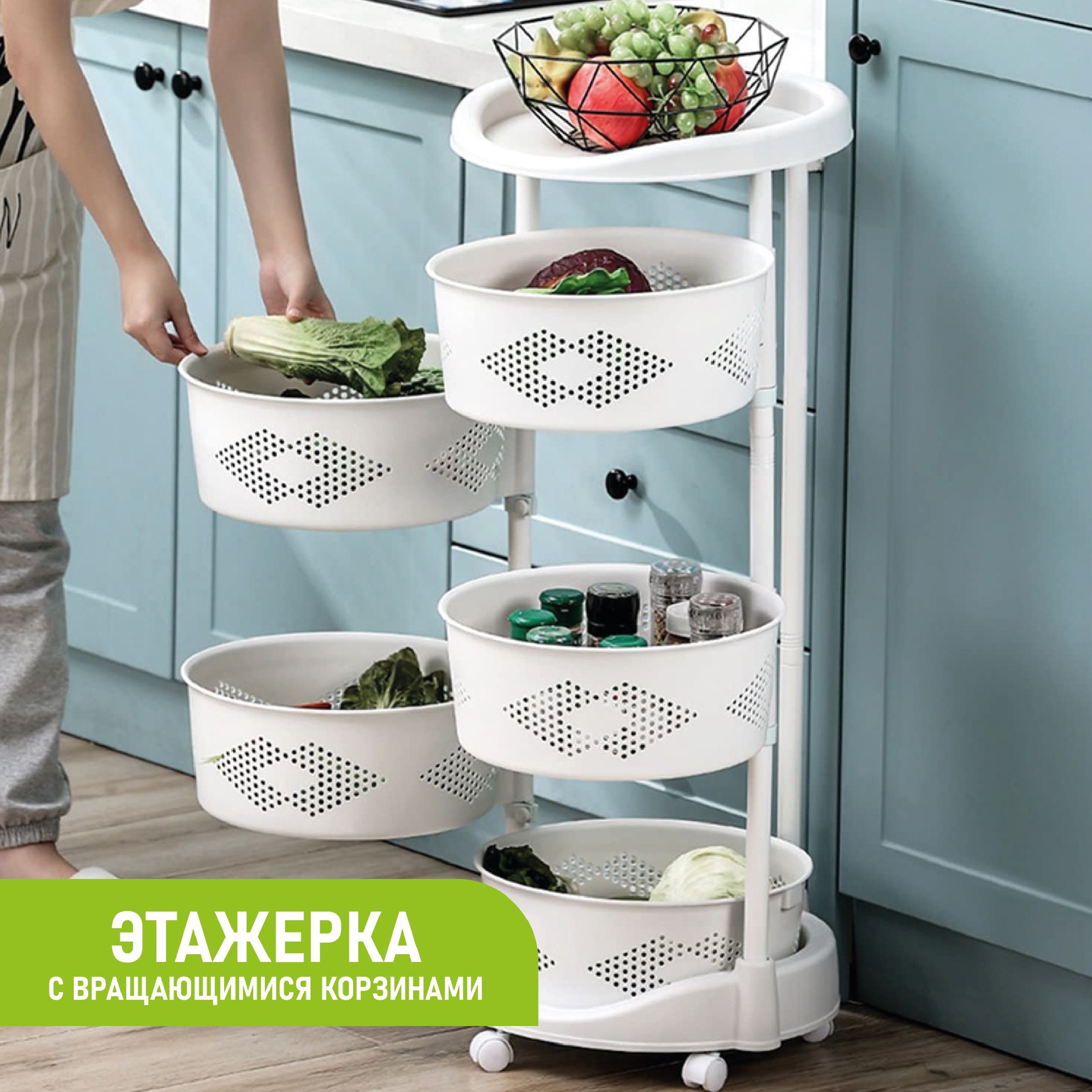 Полка вращающаяся для кухни