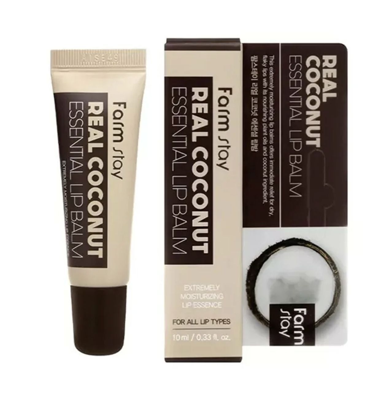 FARMSTAY Суперувлажняющий бальзам для губ с экстрактом кокоса FarmStay Real Coconut Essential Lip Balm 10 мл