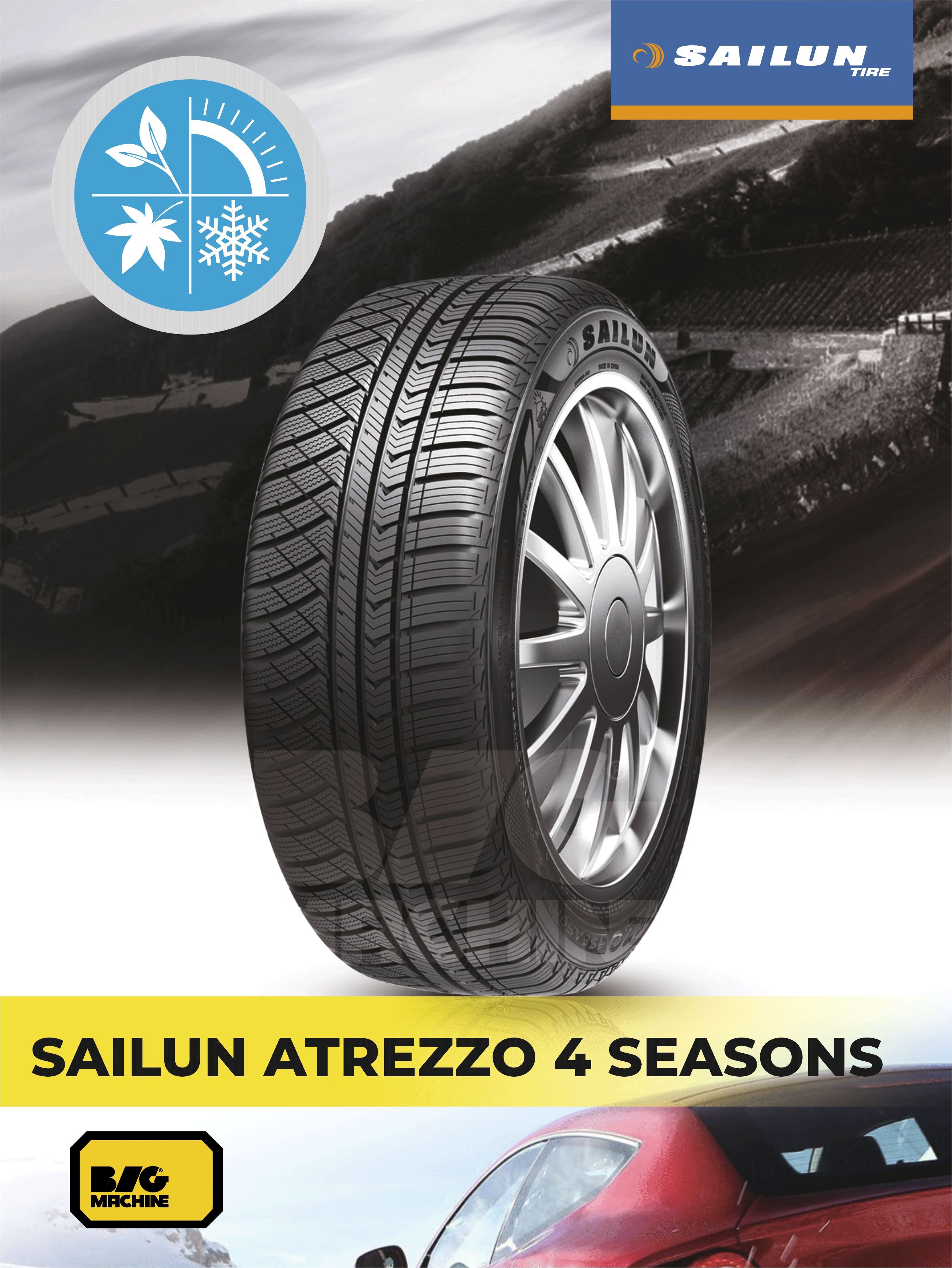 Sailun Atrezzo 4seasons Шины всесезонные 195/65 R15 91H