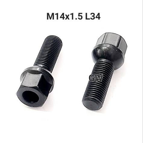 Болты сферические М14х1.5 L34 для Audi, Mercedes, Skoda, VW (10шт.)