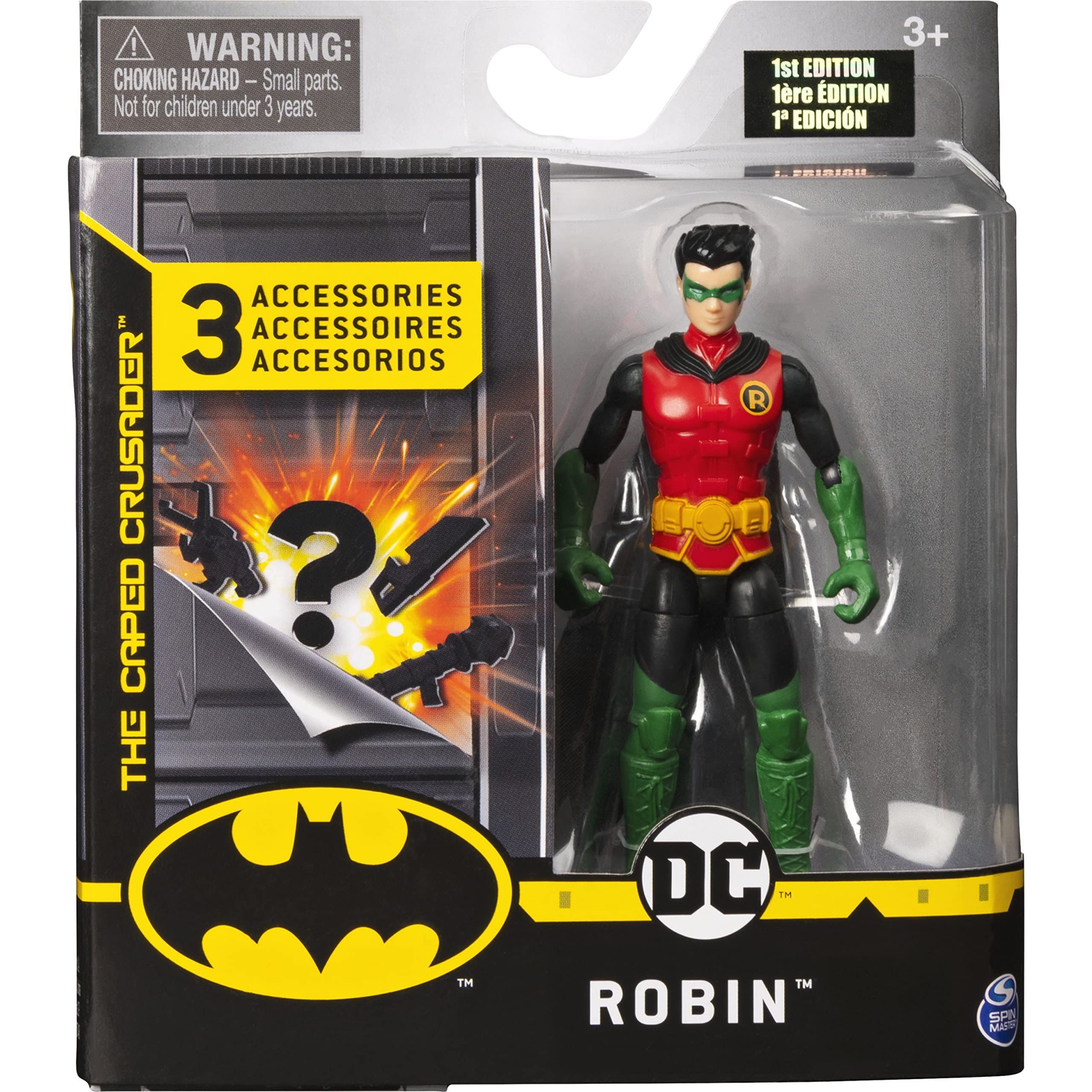 Фигурка Spin Master DC BATMAN 6056746, 4-Inch Robin Action Figure with 3  Mystery Accessories, Mission - купить с доставкой по выгодным ценам в  интернет-магазине OZON (1059812617)