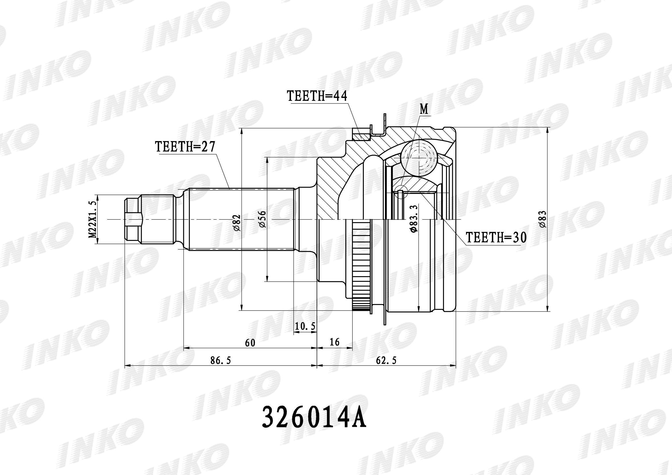 крепление полуоси kangoo. кольцо абс рено меган 4. рено кангу шрус наружный. авс 44. Inko 380060.