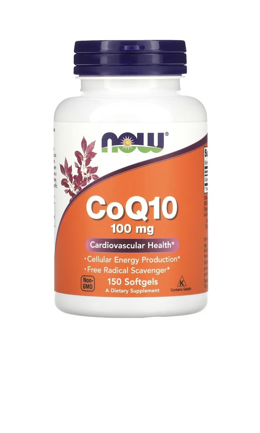 Коэнзим Q10 NOW CoQ10 100 mg 150 капсул